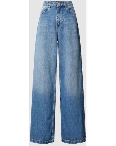 Jake*s Flared Jeans im 5-Pocket-Design - Blau