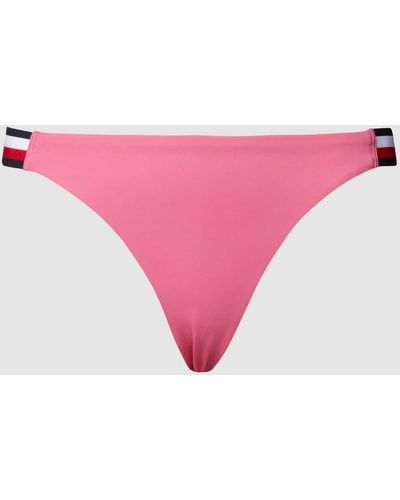 Tommy Hilfiger Bikini-Hose mit Label-Details - Pink