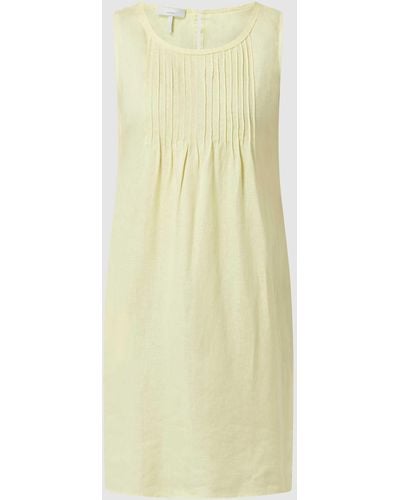 Cinque Kleid aus Leinen Modell 'Ciindia' - Gelb