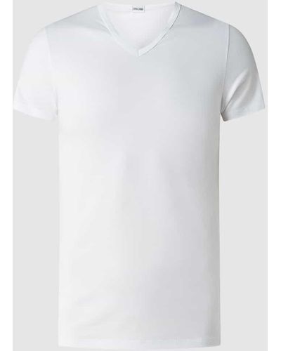 Hom T-Shirt mit Modal-Anteil - Weiß