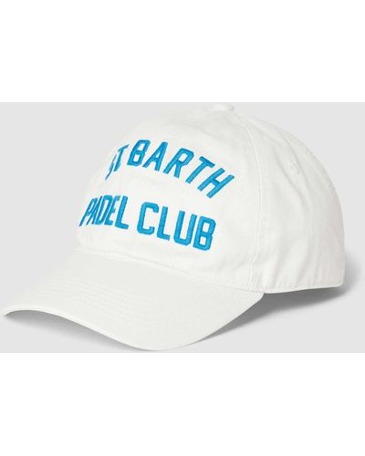 Mc2 Saint Barth Baseballpet Met Labelstitching - Blauw
