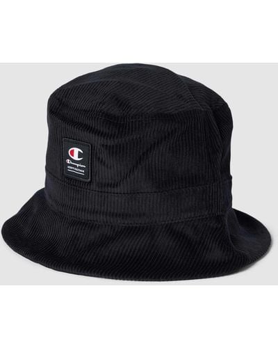 Champion Bucket Hat mit Label-Details - Blau