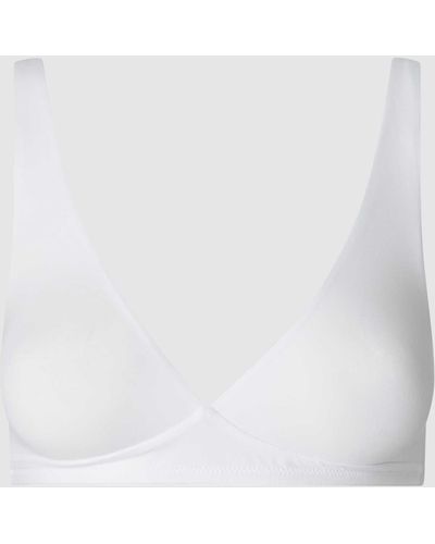 Hanro Bralette mit Stretch-Anteil Modell 'Cotton Sensation' - Weiß