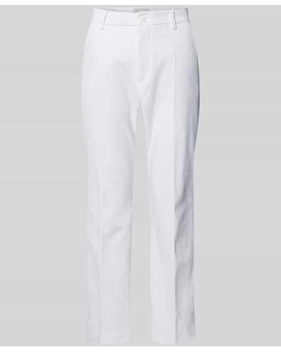 Freequent Slim Fit Stoffhose mit verkürztem Schnitt Modell 'Isadora' - Weiß