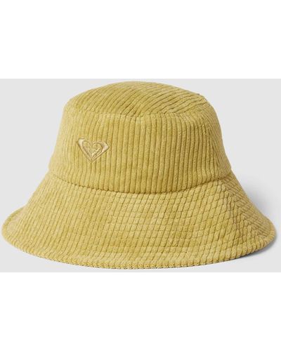 Roxy Bucket Hat mit Label-Stithcing Modell 'DAY OF SPRING' - Gelb