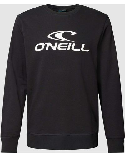 O'neill Sportswear Sweatshirt mit Logo-Print Modell 'CREW' - Schwarz