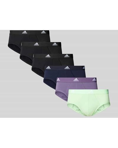 adidas Slip mit elastischem Logo-Bund im 6er-Pack - Mettallic