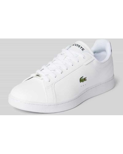Lacoste Sneaker aus Leder-Mix Modell 'CARNABY PRO' - Weiß