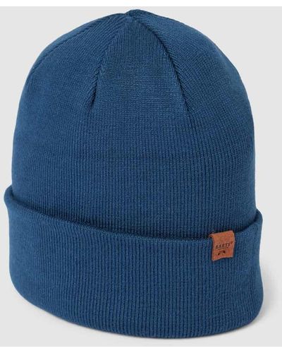 Barts Beanie mit Label-Detail Modell 'WILLES' - Blau