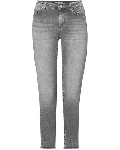 ONLY Skinny Fit Jeans mit Label-Patch - Grau