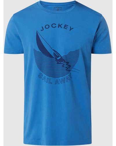 Jockey Pyjamabovendeel Met Logo - Blauw