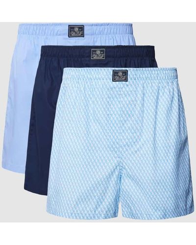 Polo Ralph Lauren Boxershorts mit Allover-Muster im 3er-Pack - Blau