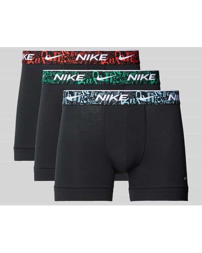 Nike Trunks mit Label-Detail im 3er-Pack - Blau