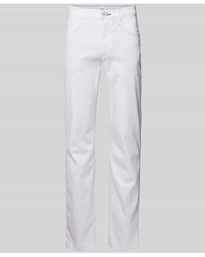 Brax Straight Fit Jeans mit Stretch-Anteil Modell 'CADIZ' - Weiß