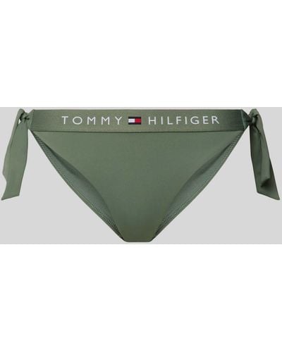 Tommy Hilfiger Bikini-Hose mit Schleifen-Detail - Grün
