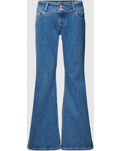 Tommy Hilfiger Flared Cut Jeans Met Labeldetail - Blauw