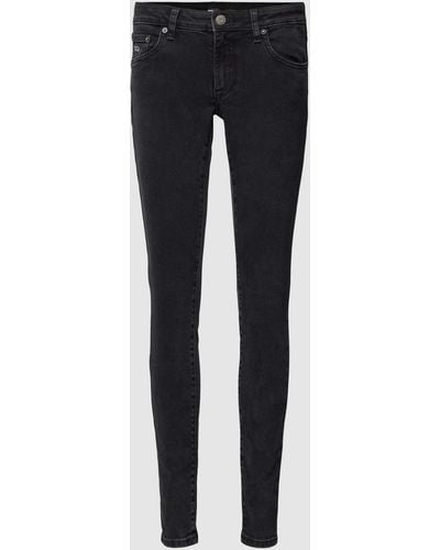 Tommy Hilfiger Skinny Fit Jeans mit Logo-Details Modell 'SOPHIE' - Blau