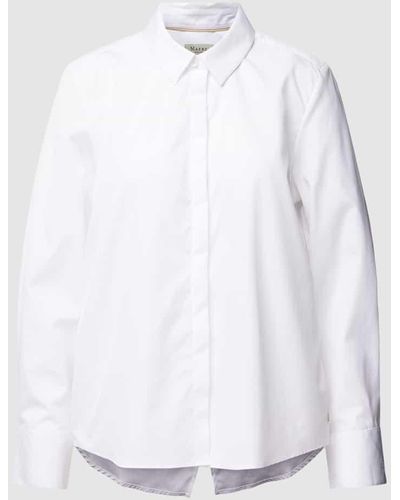 maerz muenchen Bluse mit verdeckter Knopfleiste - Weiß