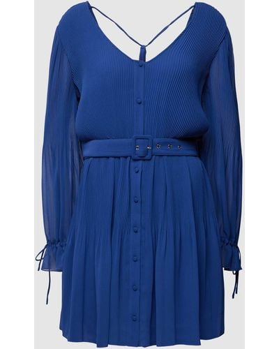 Liu Jo Mini-jurk Met Tailleriem - Blauw
