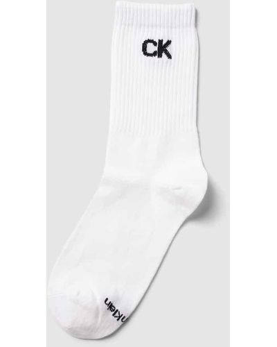 Calvin Klein Socken mit Label-Details - Weiß