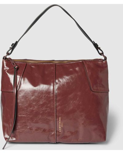 Liebeskind Berlin Handtasche aus Leder mit Ziernähten Modell 'MILA' - Rot