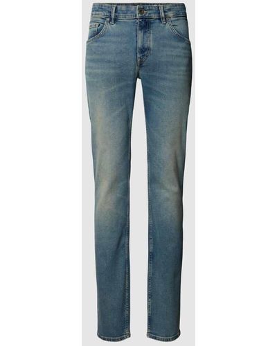 Marc O' Polo Slim Fit Jeans mit Knopfverschluss - Blau