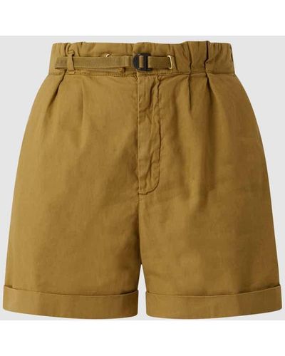 White Sand Shorts mit Stretch-Anteil Modell 'Cameron' - Grün