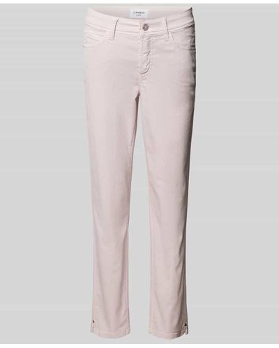 Cambio Slim Fit Jeans im 5-Pocket-Design Modell 'PIPER' - Pink