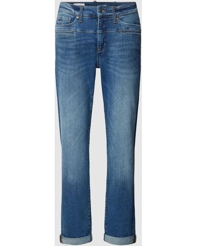 Cambio Jeans mit Paspeltaschen Modell 'PEARLIE' - Blau