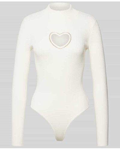 Guess Body mit Cut Out Modell 'HEART' - Weiß