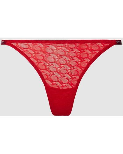 Guess String mit Logo-Muster Modell 'EDYTHA' - Rot