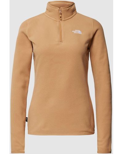 The North Face Sweatshirt mit Label-Stitching Modell 'DUSTY' - Natur