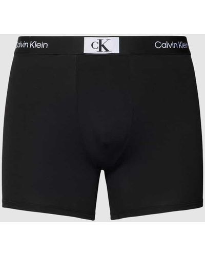 Calvin Klein Trunks mit Label-Detail - Schwarz
