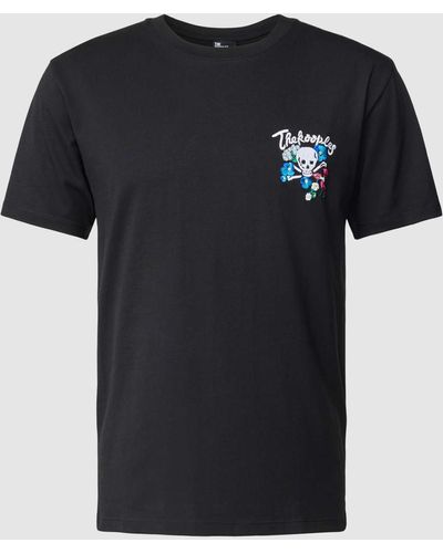 The Kooples T-shirt Met Motiefstitching - Zwart