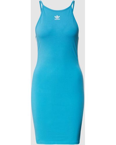 adidas Originals Mini-jurk Met Labelstrepen - Blauw