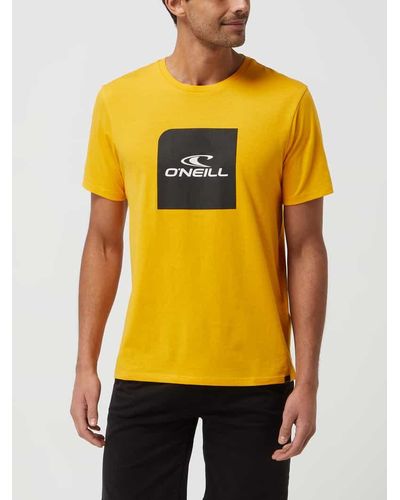 O'neill Sportswear Regular Fit T-Shirt aus Baumwolle - Gelb