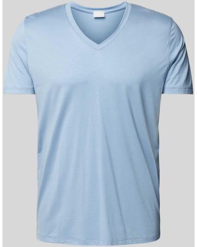 Mey T-shirt Met V-hals - Blauw
