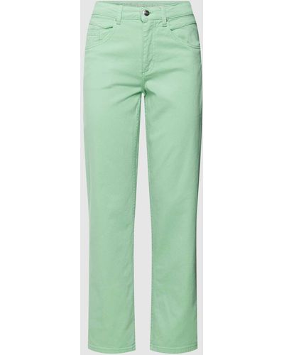 Pom Jeans im 5-Pocket-Design Modell 'Elli' - Grün
