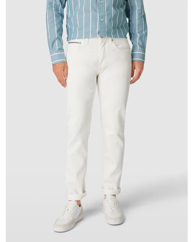 Tommy Hilfiger Straight Fit Jeans In 5-pocketmodel, Model 'denton' - Blauw
