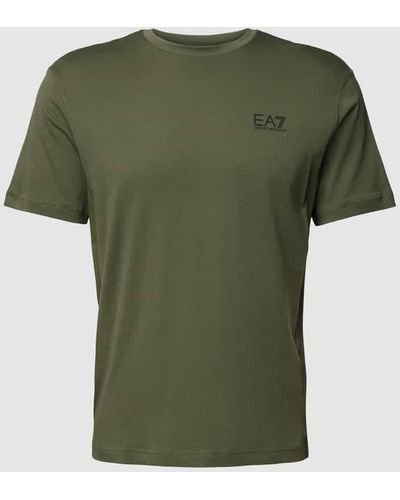EA7 T-Shirt mit Label-Print auf der Rückseite - Grün