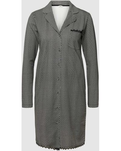 Esprit Pyjama-Oberteil mit Allover-Muster - Grau