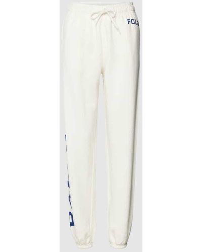 Polo Ralph Lauren Sweatpants mit Label-Prints - Weiß
