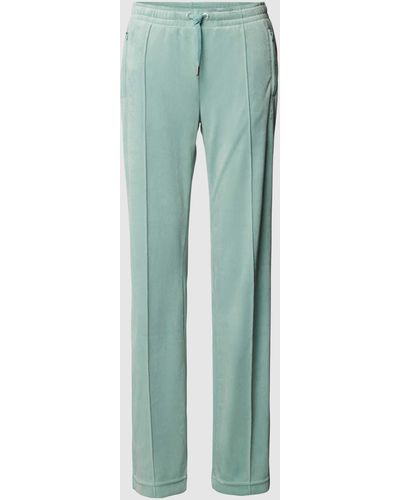 Juicy Couture Trackpants mit fixierten Bügelfalten Modell 'TINA' - Grün