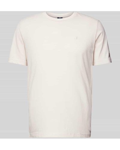 Champion T-Shirt mit Logo-Stitching - Natur