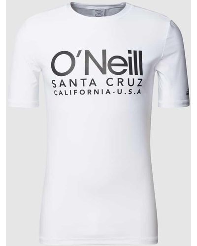 O'neill Sportswear T-Shirt mit Label-Print Modell 'CALI' - Weiß