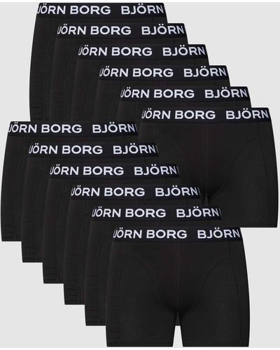 Björn Borg Pants mit elastischem Bund im 12er-Pack - Schwarz