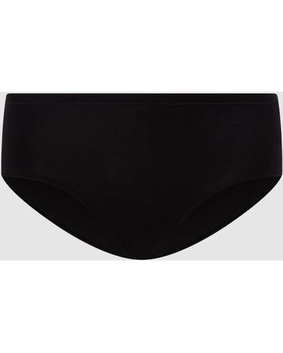 CALIDA Low Cut Onderbroek Van Single-jersey, Model 'natural Comfort' - Zwart