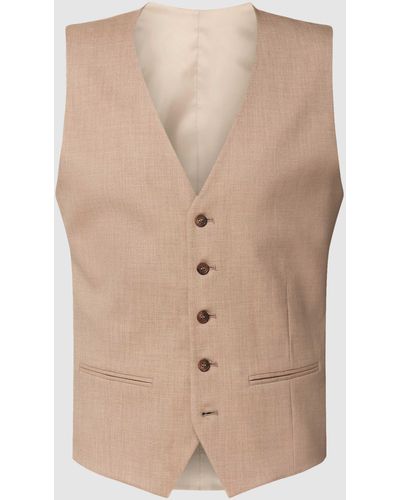 SELECTED Gilet Met V-hals - Naturel