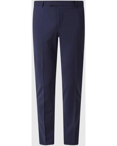 Strellson Extra Slim Fit Pantalon Met Wol, Model 'madden' - Blauw