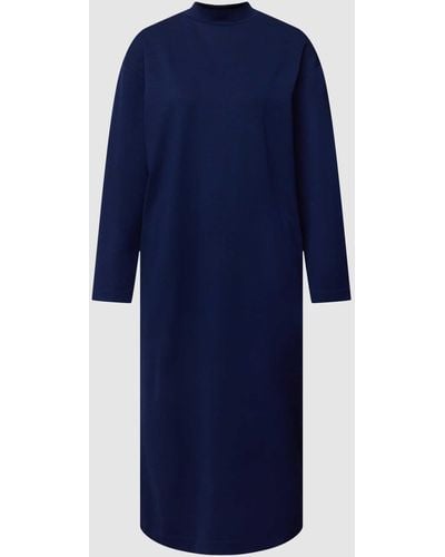 DRYKORN Midi-jurk Met Opstaande Kraag - Blauw